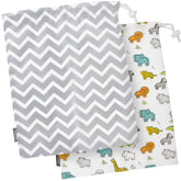 Kushies Baby 2 Piece On The Go Wet Bag Large