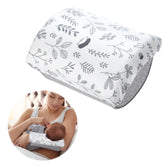 MABOZOO Arm Pillow for Feeding BabyMemory Foam Cradle Arm Feeding Pillow Soft Cotton Bottle Feeding Pillows for NewbornArm Support Pillow for Breastfeeding(White)