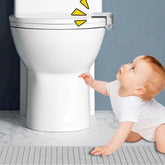 Baby Toilet Safety Locks (White)| Childproof Toilet Seat Lock | Baby Safety Products | Baby Proofing Kit | Prevents Toddlers from Opening Toilet Lids | 3M Adhesive and Tool-Free Installation(1 Pack)