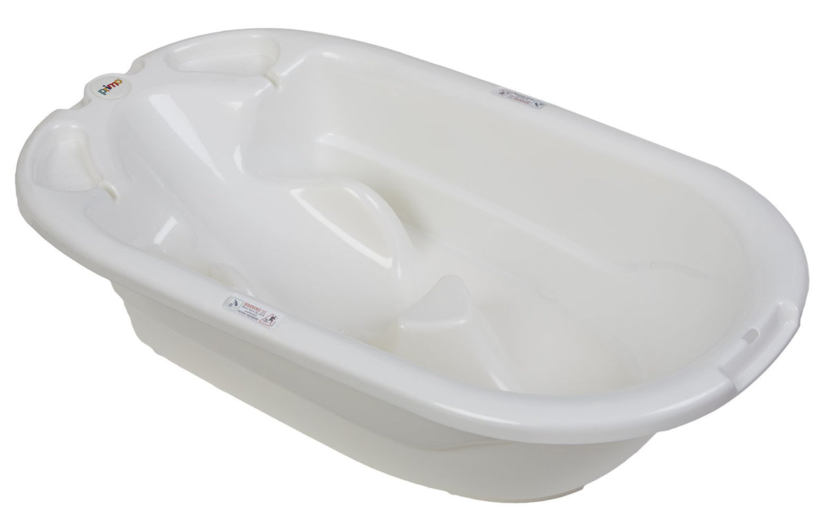 EuroBath 2-Stage Baby Bath Tub White - Large Long Lasting Baby Essentials Must-Have Baby Bathtub Newborn Essentials Infant Bathtub & Baby Care Products for Registry