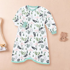 Baby Long Sleeve Sleep Dress and Sleep Bag for Newborns