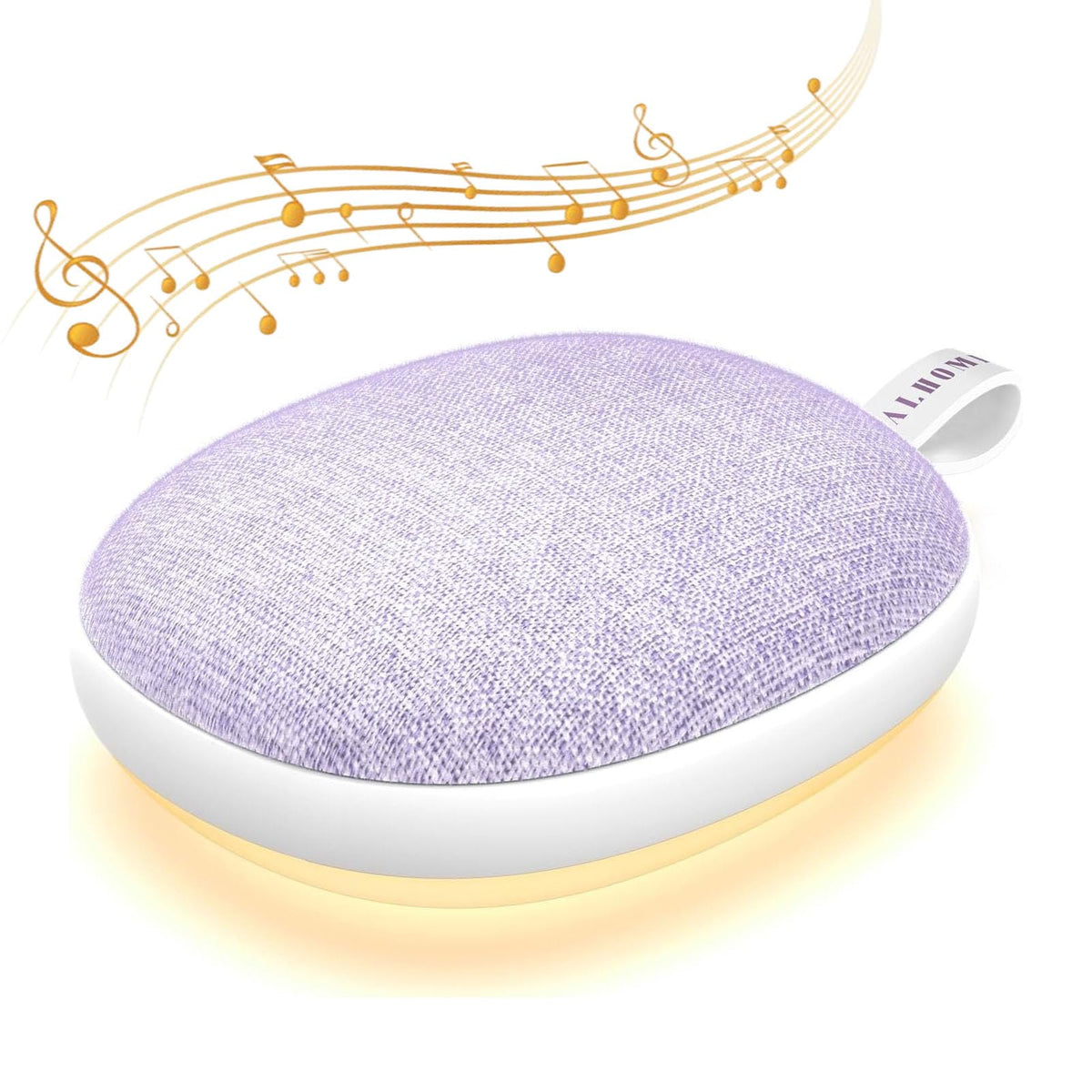 Portable White Noise Sound Machine: Baby Sleep Soother Bluetooth Speaker Rechargeable Battery 4-Speed Timer 6 Soothing Sounds Adult Therapy Aid for Travel Office Privacy (Purple)