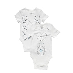 KAHLMI Massage Me! Onesie for Baby Massage Constipation Gas Relief Colic Calm & Baby Sleep Aid Onesie for Newborn Infant Mom Gifts & Baby Gifts