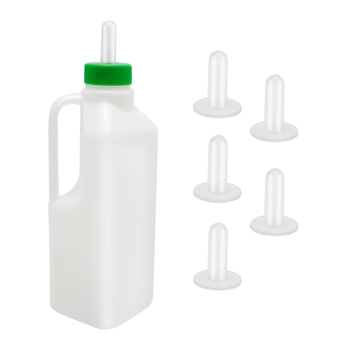 1PCS 850ml Lamb Nursing Bottle + 5 Matching Teats Animal Feeding Bottle Feeding Sheep Milk Bottle Calf Feeding Bottle for Sheep Lamb Piglet