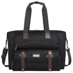 Jiefeike Diaper Bag ToteLarge baby bags for girls with Changing PadBaby Diaper Bag Tote for Mom and DadBlack Diaper Baby Bag with Anti-Theft Insulated Pocket for Overnight Weekend Hospital