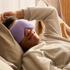 Bearaby Weighted Eye Mask for Sleep - Weighted Sleep Mask - Sleep Mask for Side Sleepers - Soothing Light Blocking Sleep Mask - Sweet Lavender