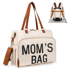 Diaper Bag Backpack Baby Bag 4 in 1 Diaper Bag Tote Mom Bag for Hospital with 14 Pockets Diaper Tote Bag for Labor & Delivery Large Waterproof Baby Travel Bag with 3 Insulated Pockets Beige