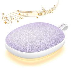 Portable White Noise Sound Machine: Baby Sleep Soother Bluetooth Speaker Rechargeable Battery 4-Speed Timer 6 Soothing Sounds Adult Therapy Aid for Travel Office Privacy (Purple)