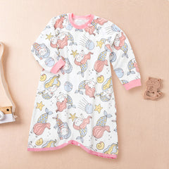 Baby Long Sleeve Sleep Dress and Sleep Bag for Newborns