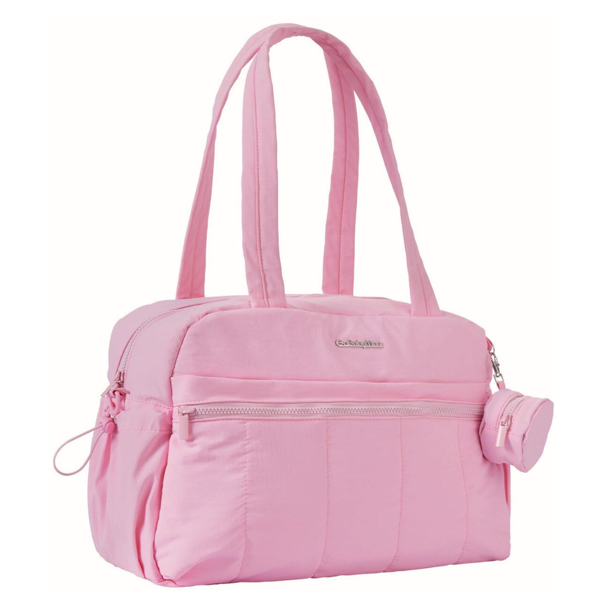 GOBABYMART Large Diaper Bag Tote with Changing Pad Maternity Bag Baby Travel Bag Nappy Bags with Wet Pocket Hospital Bag (Pink)